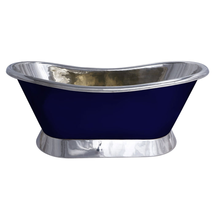 Night Blue Copper Bath Tub with Nickel Inside