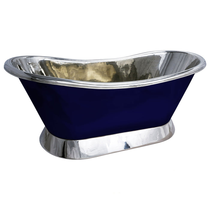 Night Blue Copper Bath Tub with Nickel Inside